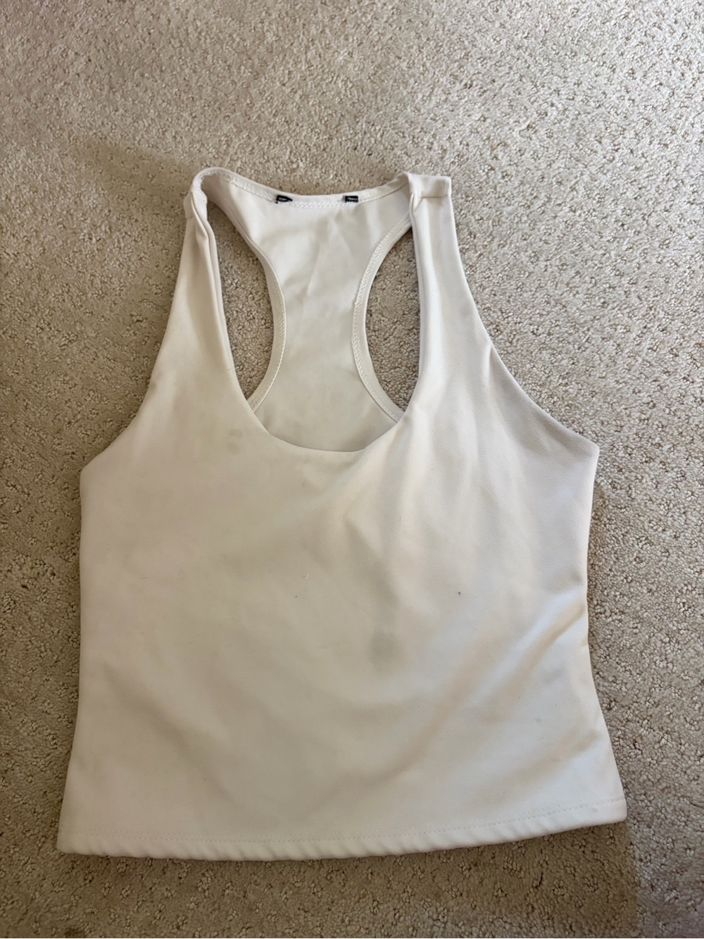 Women’s Cream Racerback Tank Top